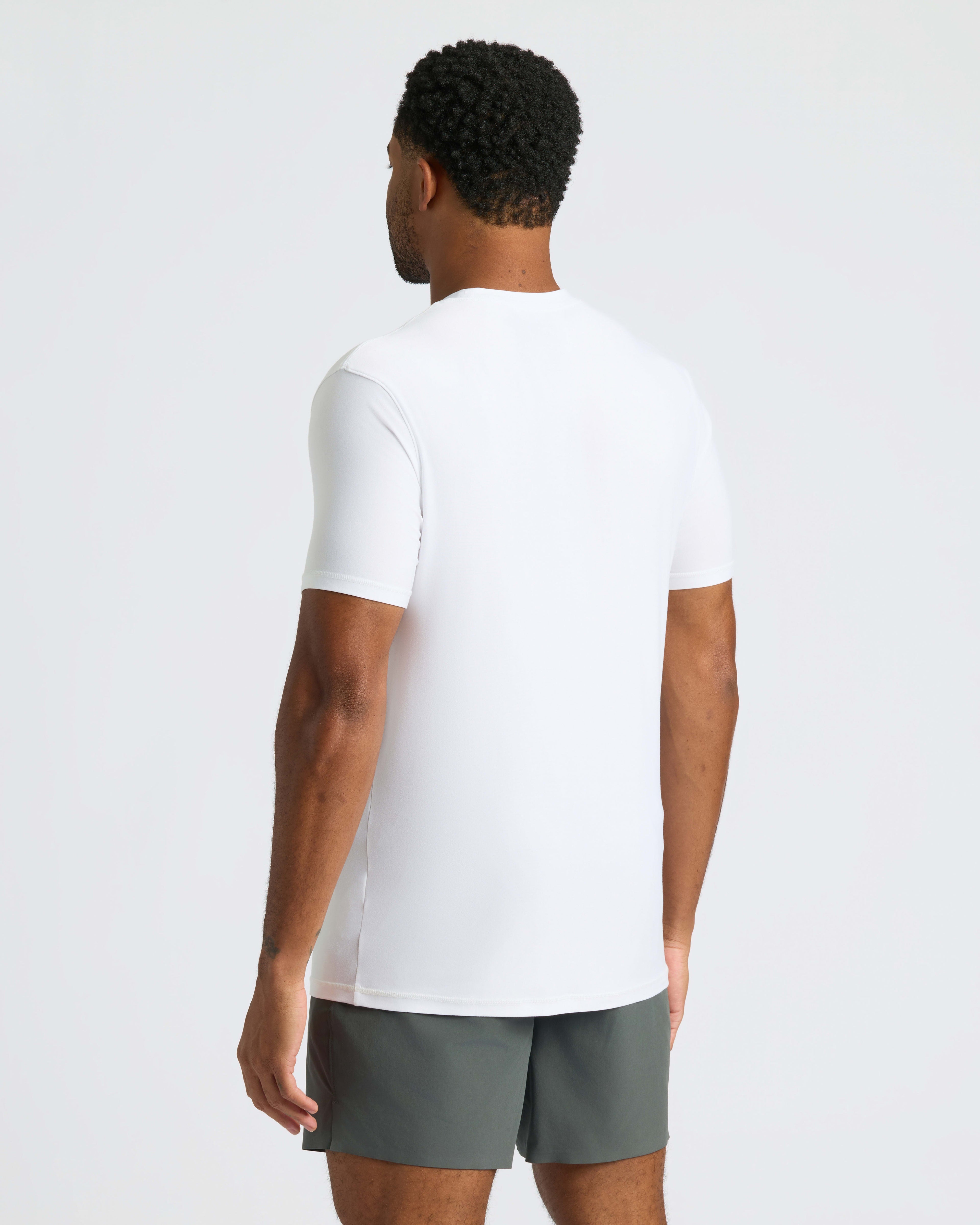 All White Active Crew 10-Pack
