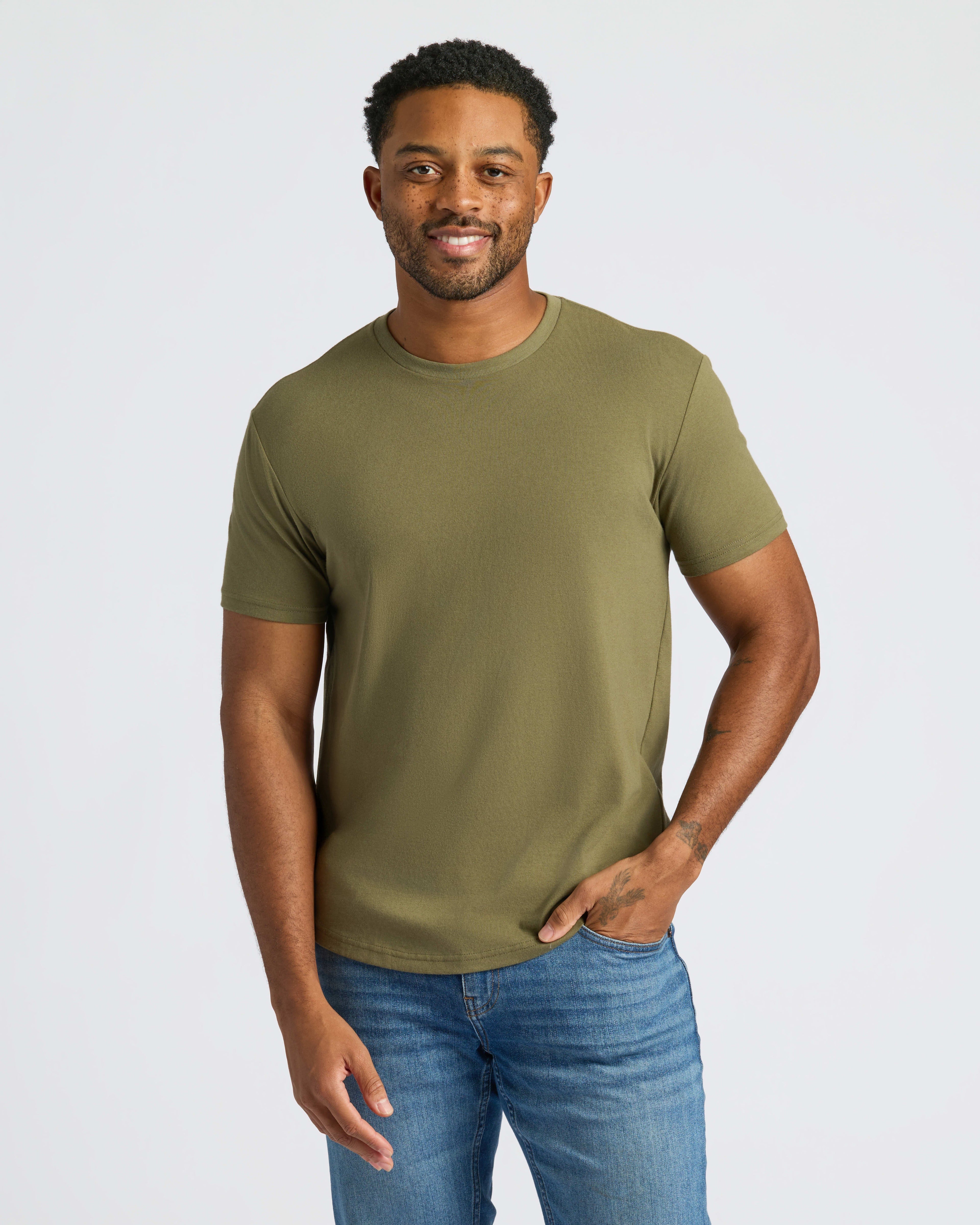 The Staple Curved Hem Classic Crew Neck 3-Pack