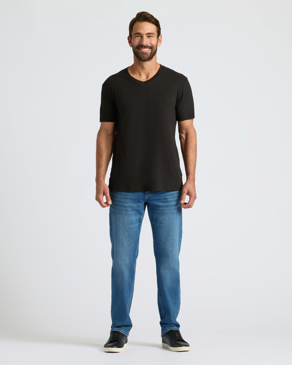 All Black Classic V-Neck 10-Pack