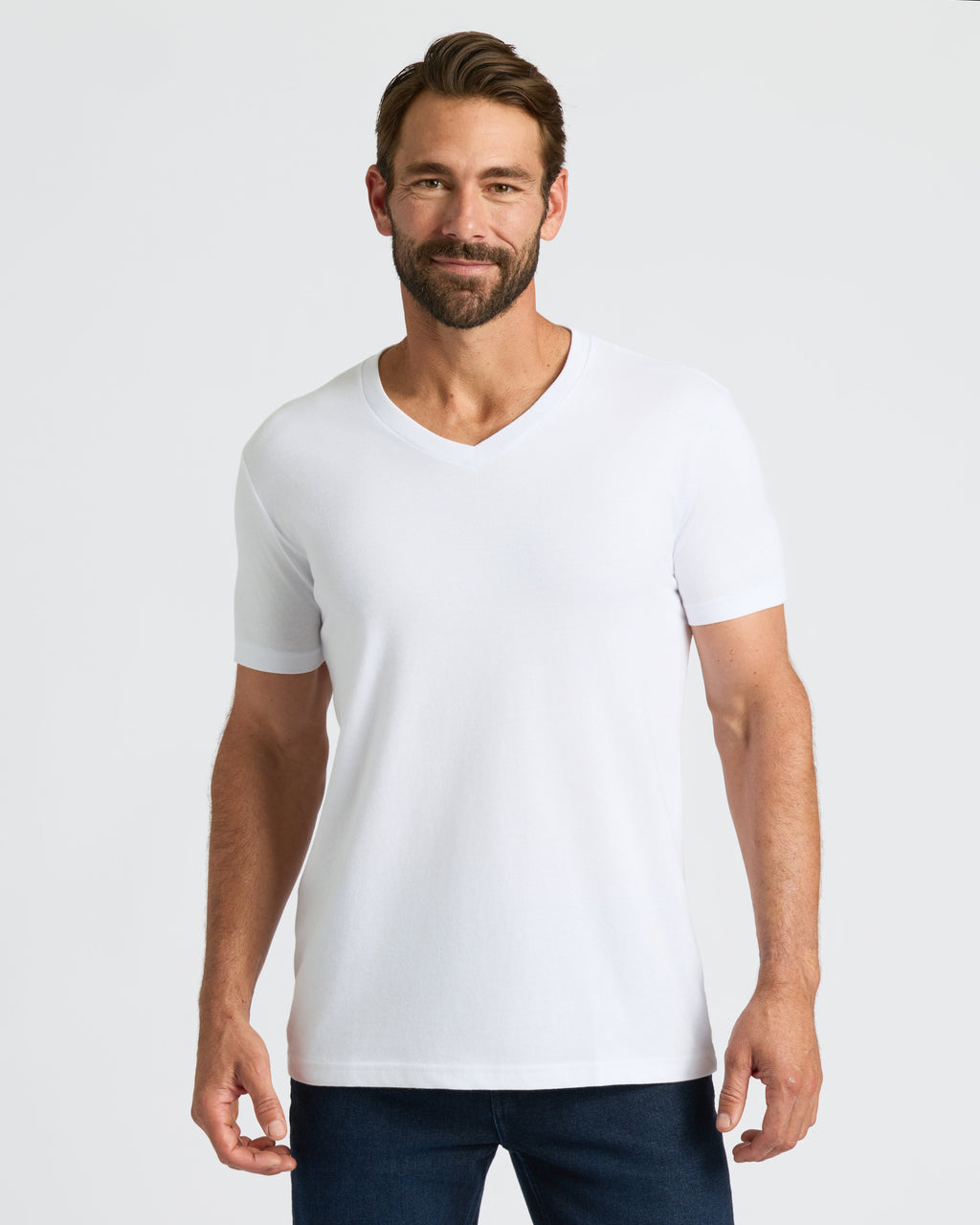 White Classic V-Neck 3-Pack