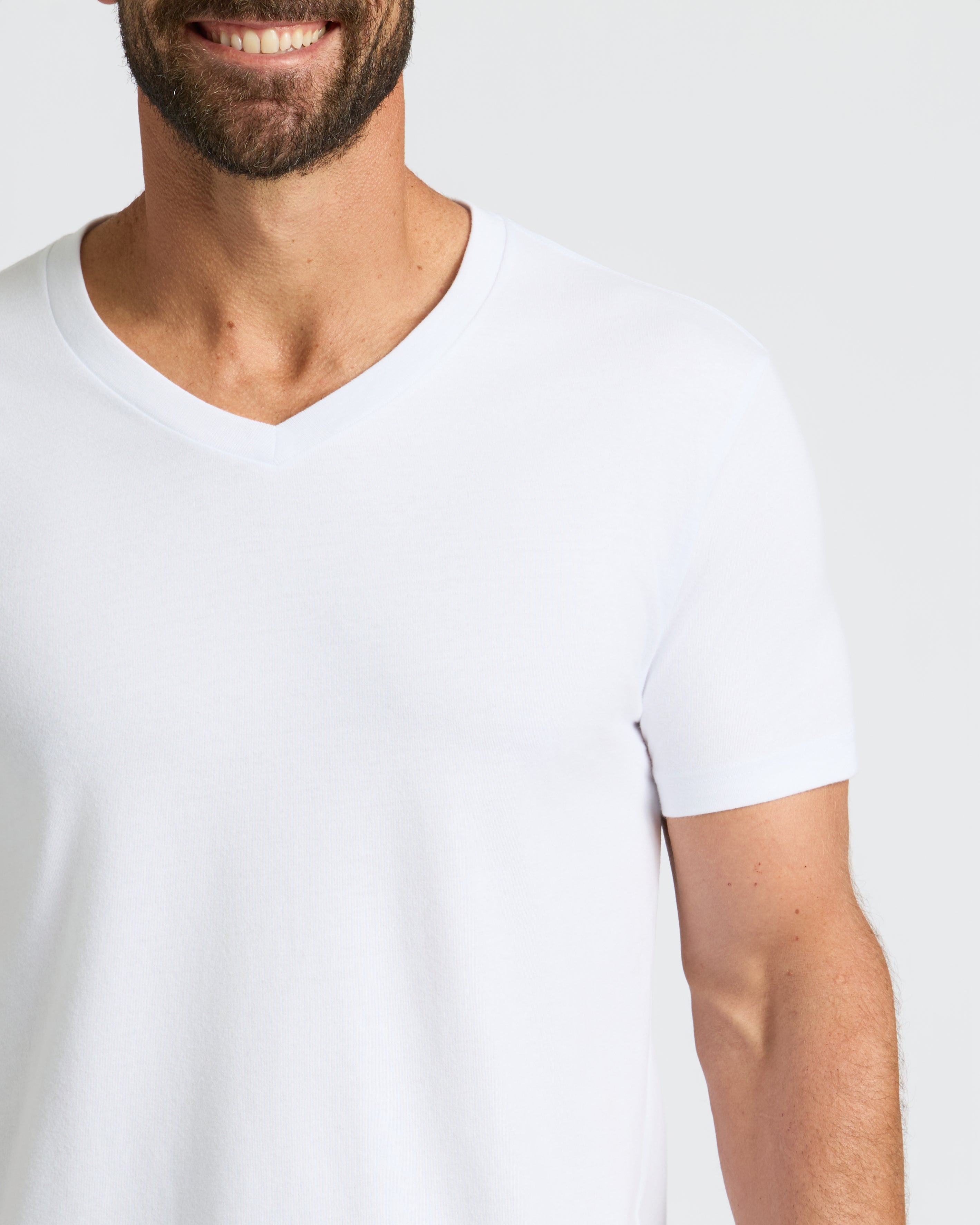 All White Classic V-Neck 10-Pack