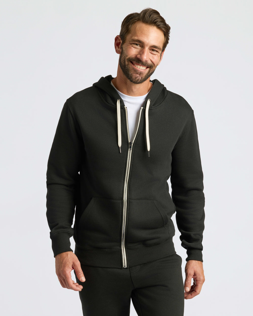 Black Full Zip Fleece Hoodie & Jogger 2-Pack