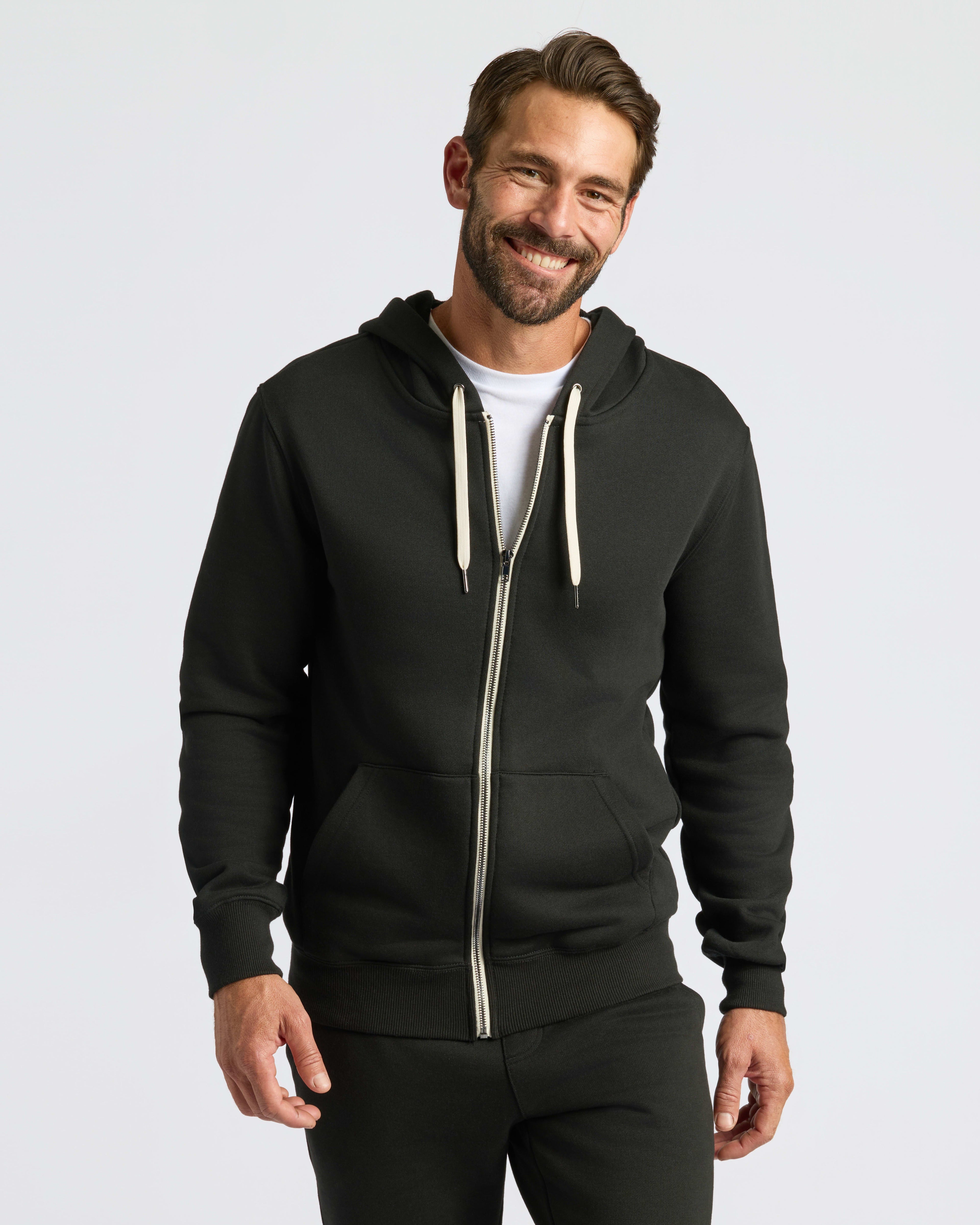 Black Full Zip Fleece Hoodie & Jogger 2-Pack